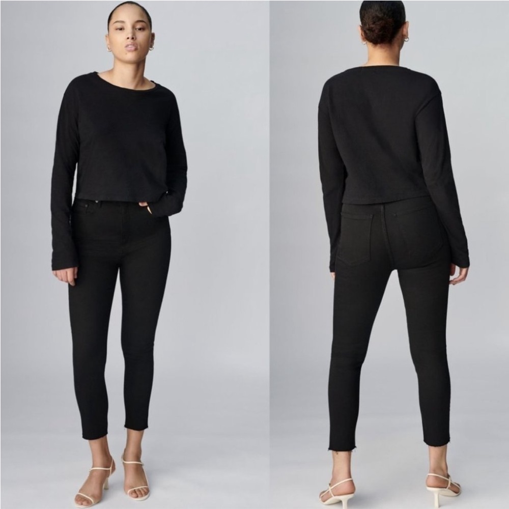 Aritzia Denim Forum The Lola High Rise Skinny 26L in Stay Black
